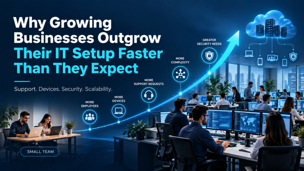Why Growing Businesses Outgrow Their IT Setup Faster Than They Expect
